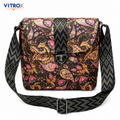 VITROX Imported Paisley Print Shoulder Bag with Adjustable Strap