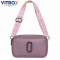 Crossbody Sling Bag with Adjustable Woven Strap