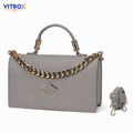 Elegant Structured Top Handle Handbag