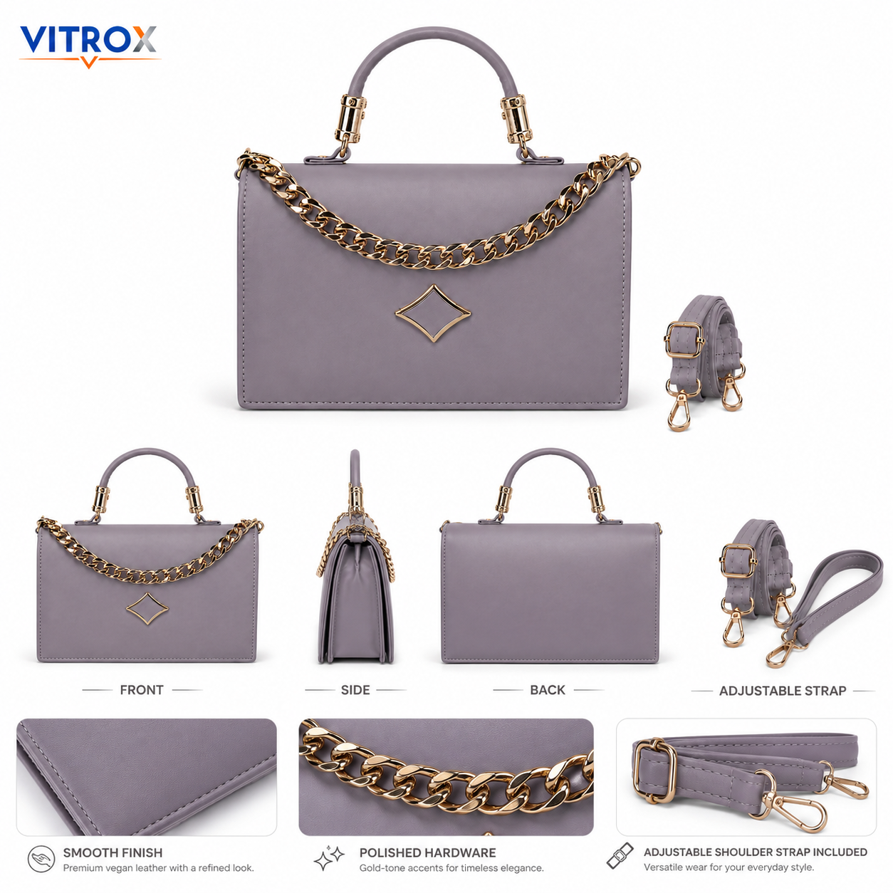 Women’s Structured Handbag&nbsp;