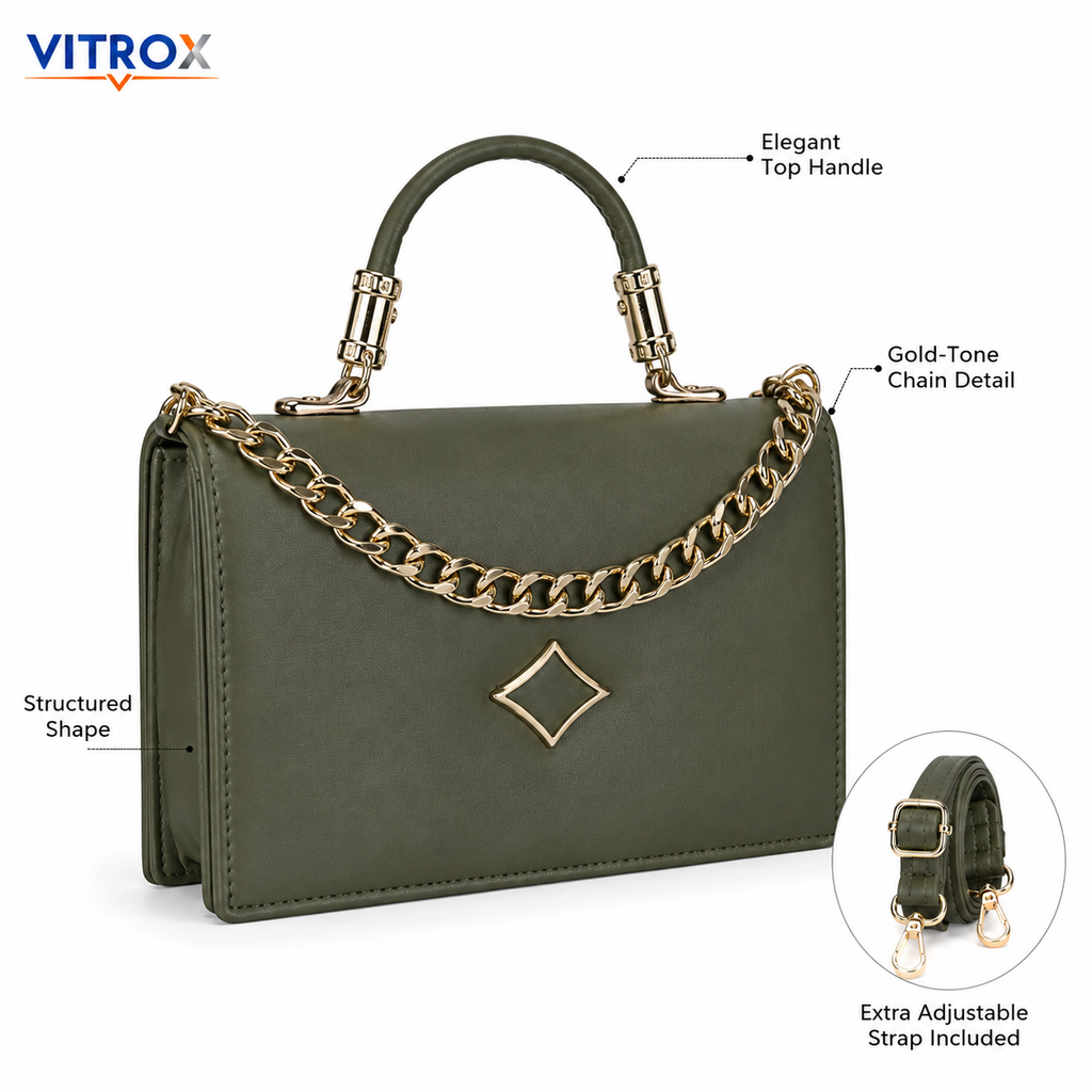 Women’s Structured Top Handle Handbag