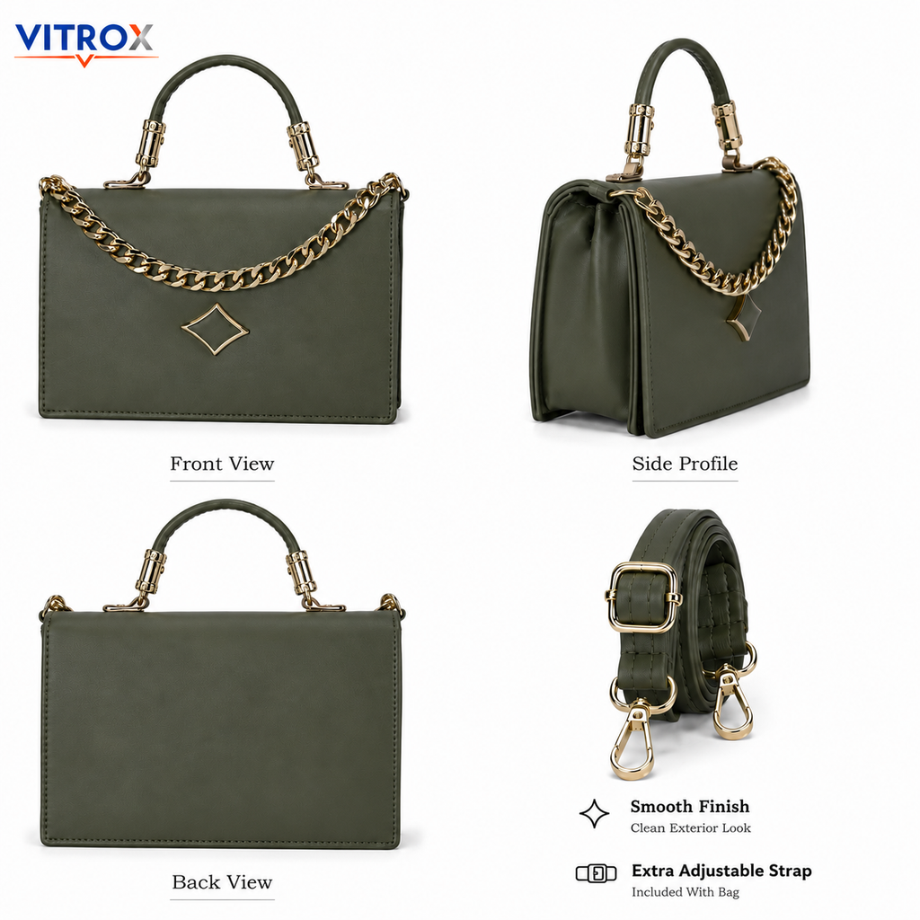 Women’s Structured Top Handle Handbag