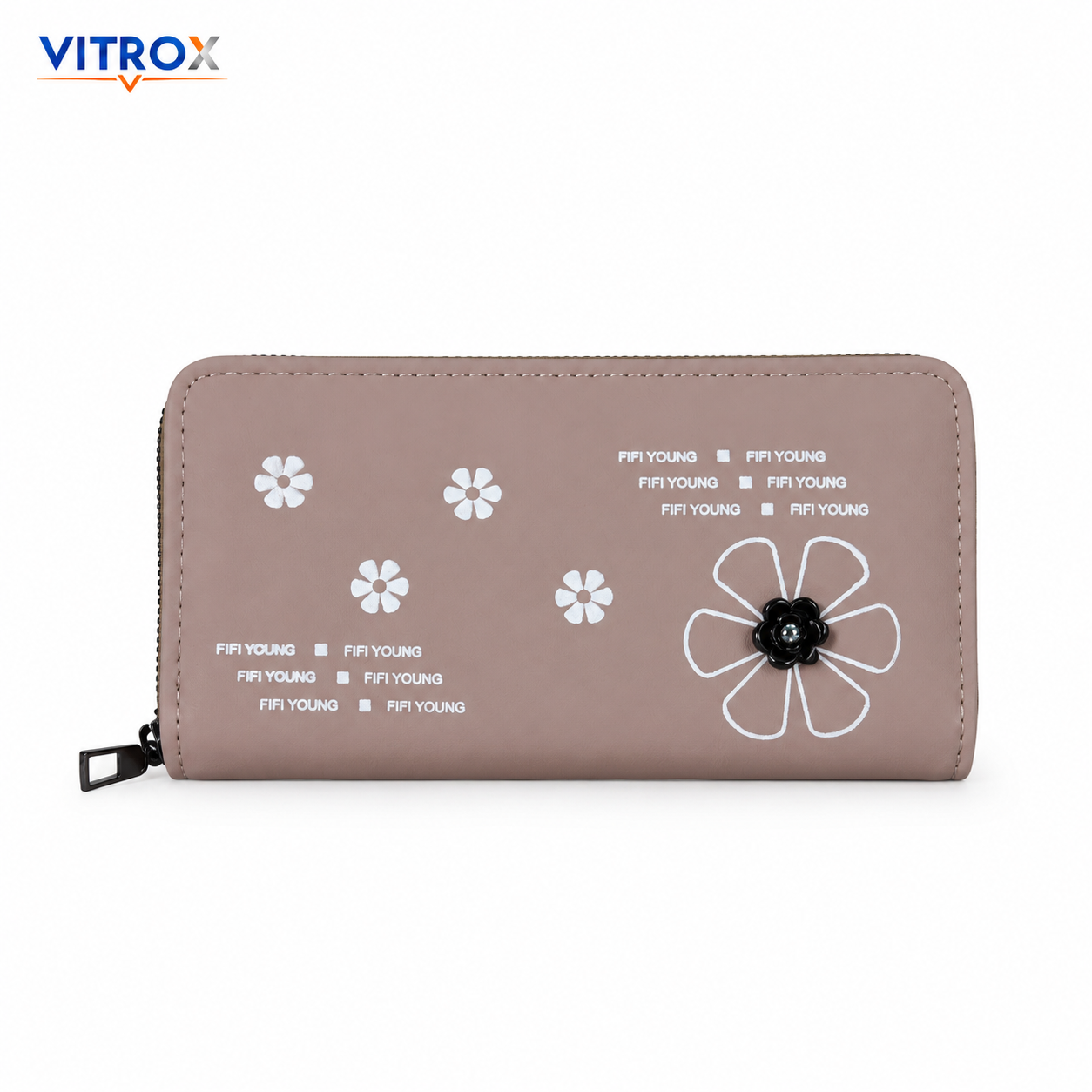 Floral Zip-Around Long Wallet for Women