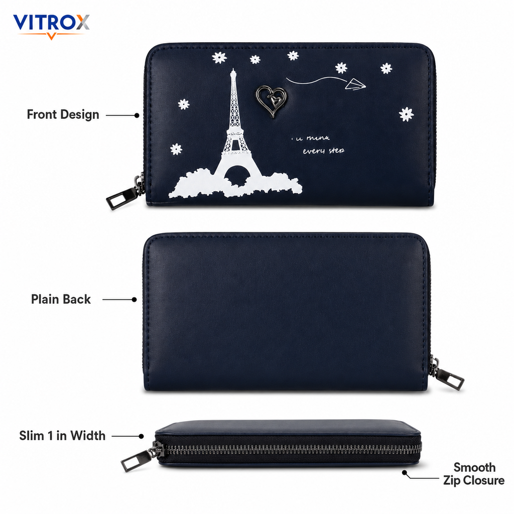 Women’s Zip-Around Wallet Clutch
