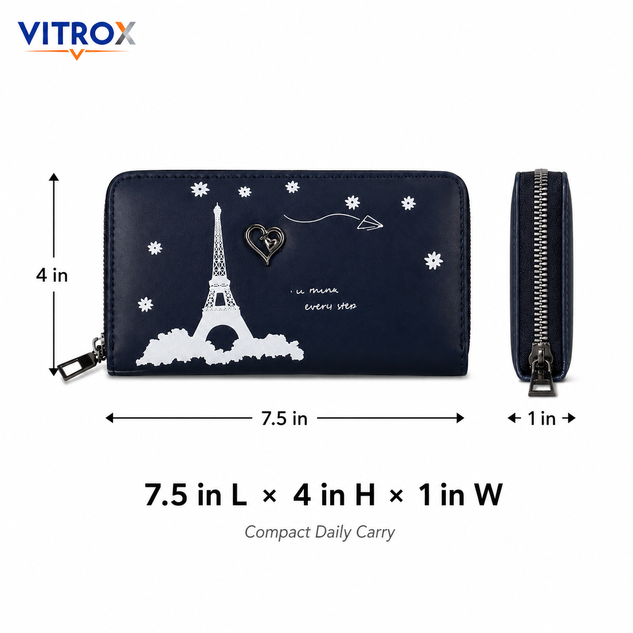 Women’s Zip-Around Wallet Clutch