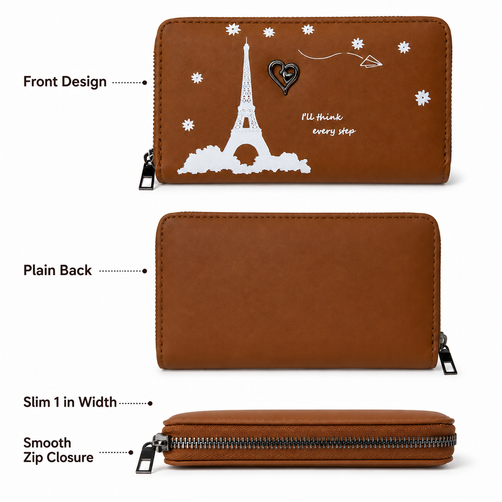 Women’s Zip-Around Wallet Clutch