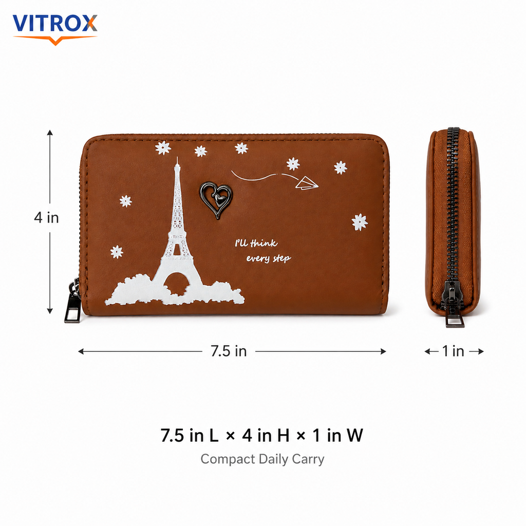 Women’s Zip-Around Wallet Clutch