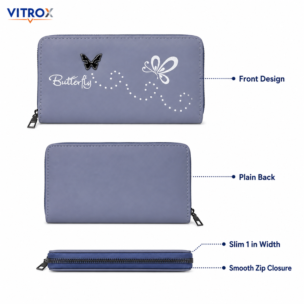 Women’s Zip-Around Wallet Clutch