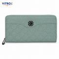 Women’s Embossed Floral Zip-Around Wallet