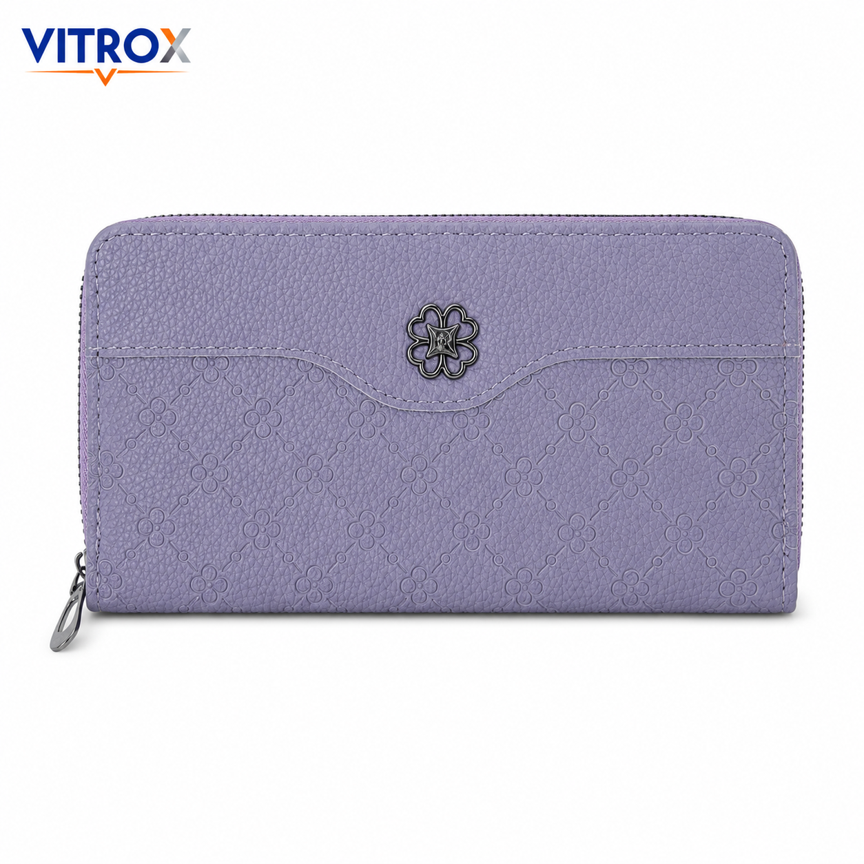 Women’s Embossed Floral Zip-Around Wallet&nbsp;