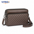 Women’s Quilted Multi-Zip Crossbody Bag