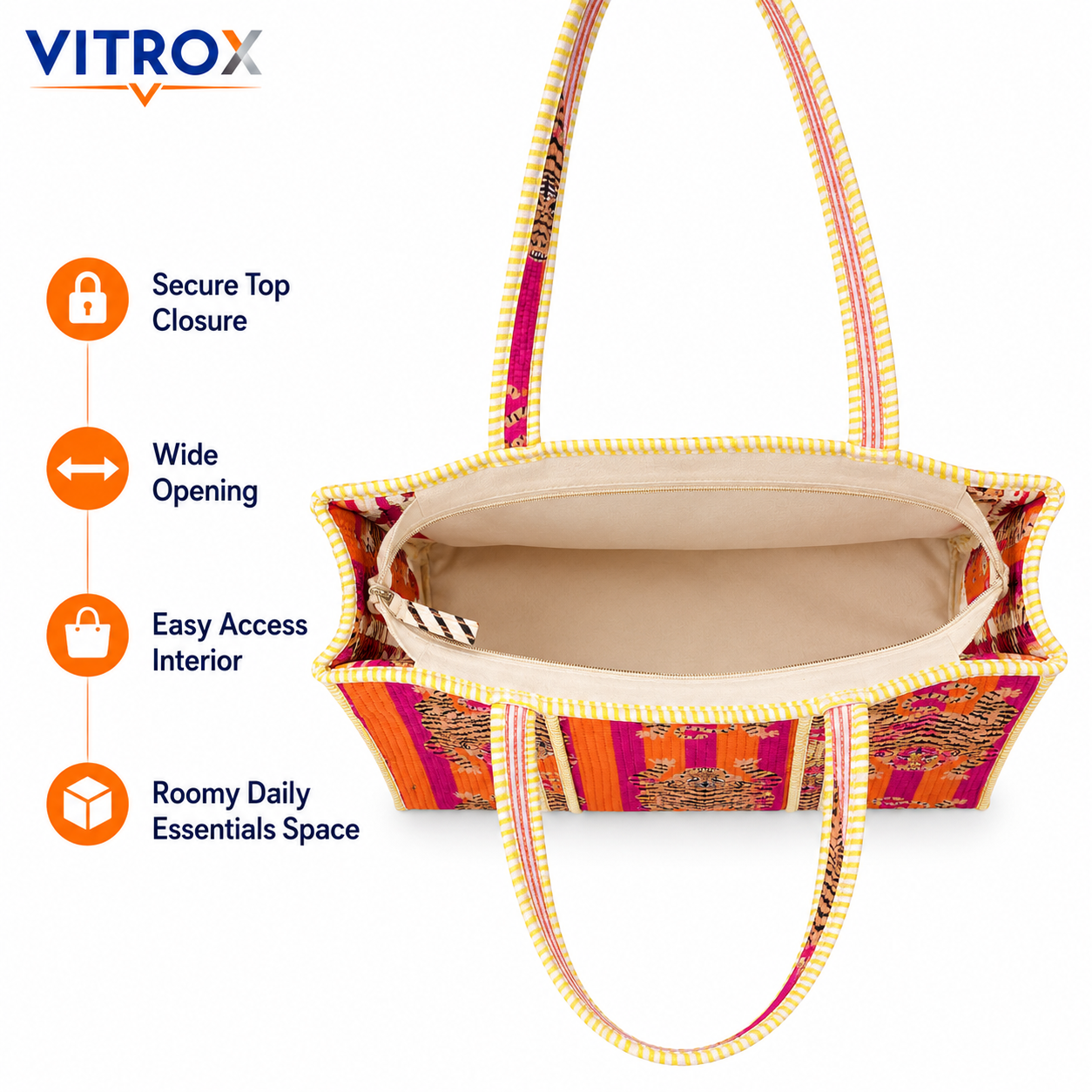 Women’s Quilted Tote Bag