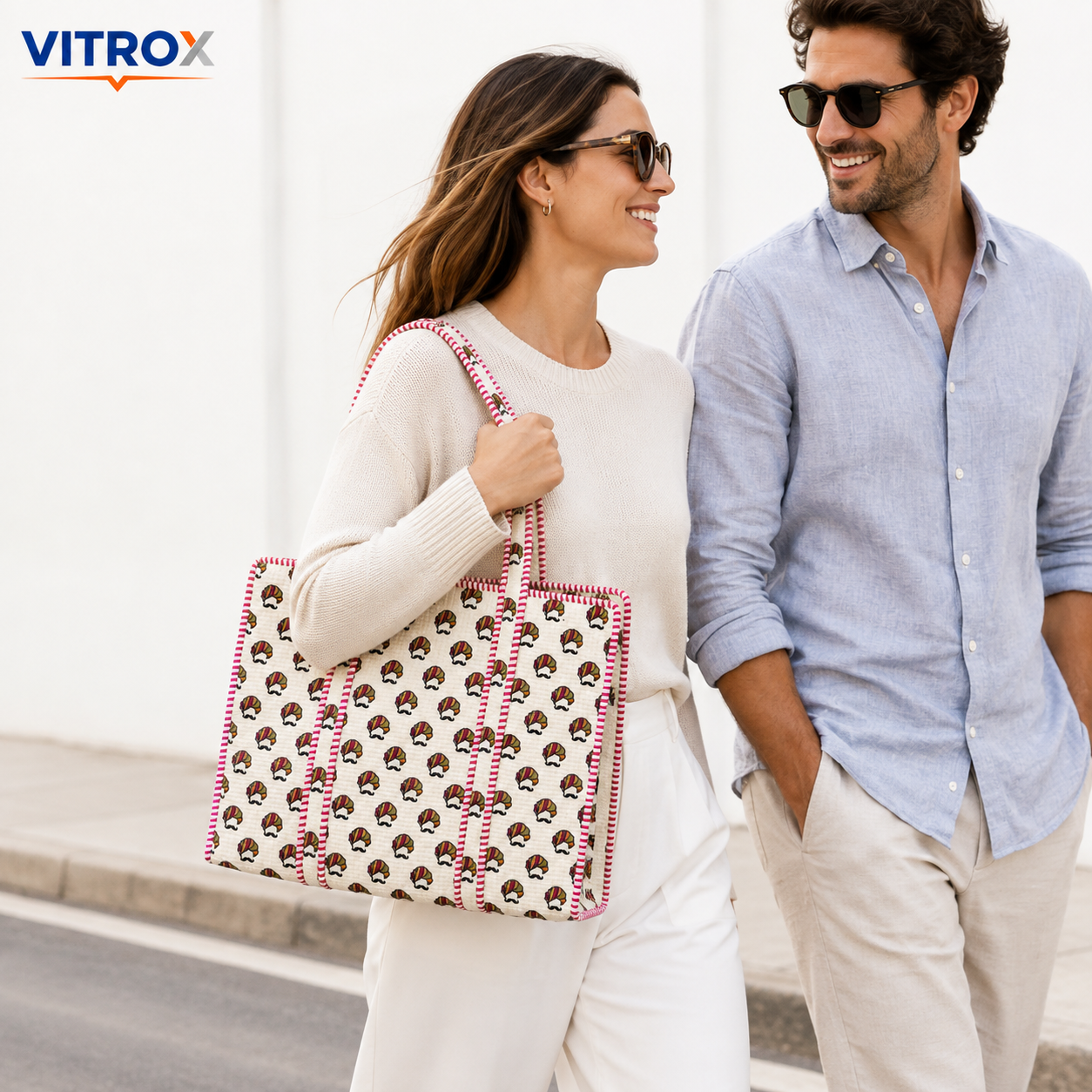 Women’s Printed Quilted Tote Bag