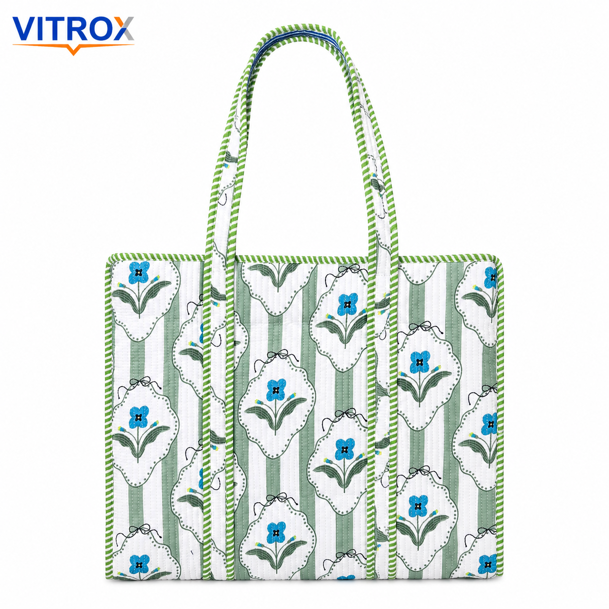 Women’s Quilted Floral Tote Bag&nbsp;