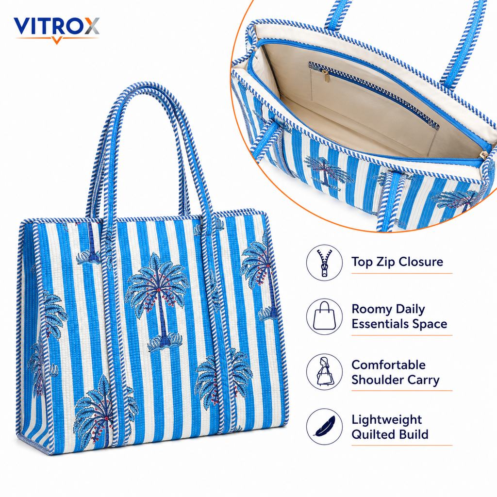 Women’s Quilted Tote Bag