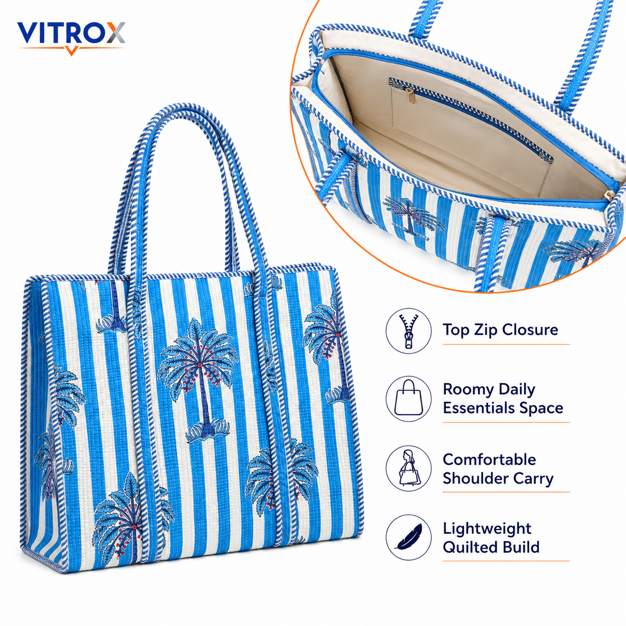Women’s Quilted Tote Bag