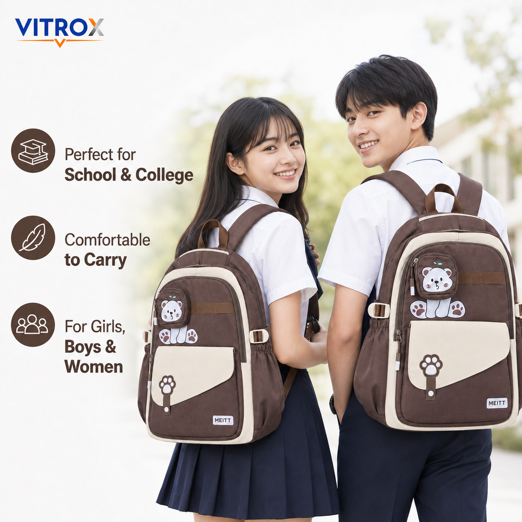Multi-Compartment Korean style Backpack
