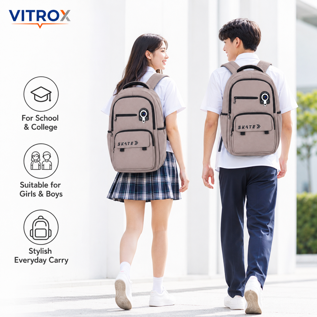 Korean-Style Unisex Multi-Compartment Backpack