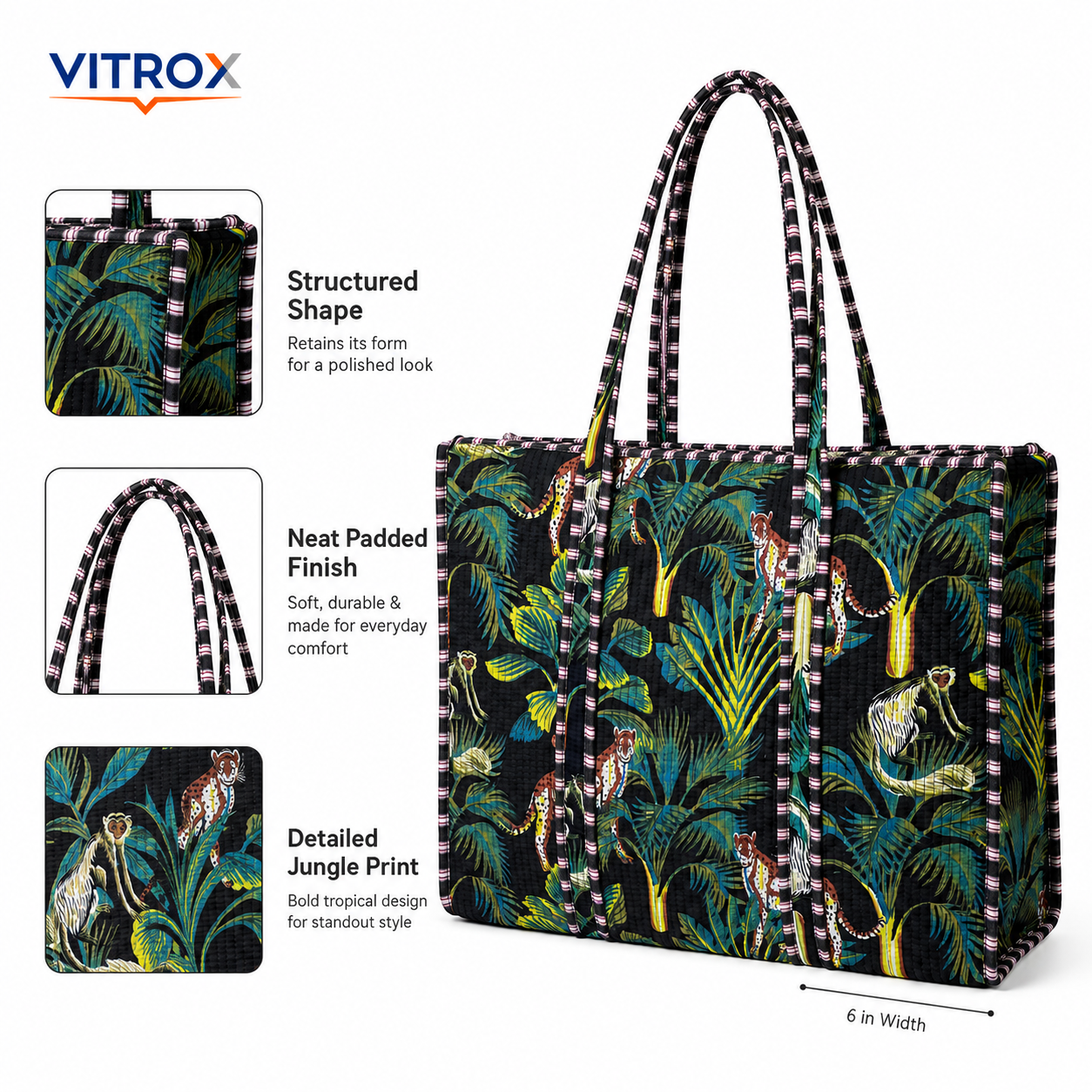 Women’s Quilted Tote Bag