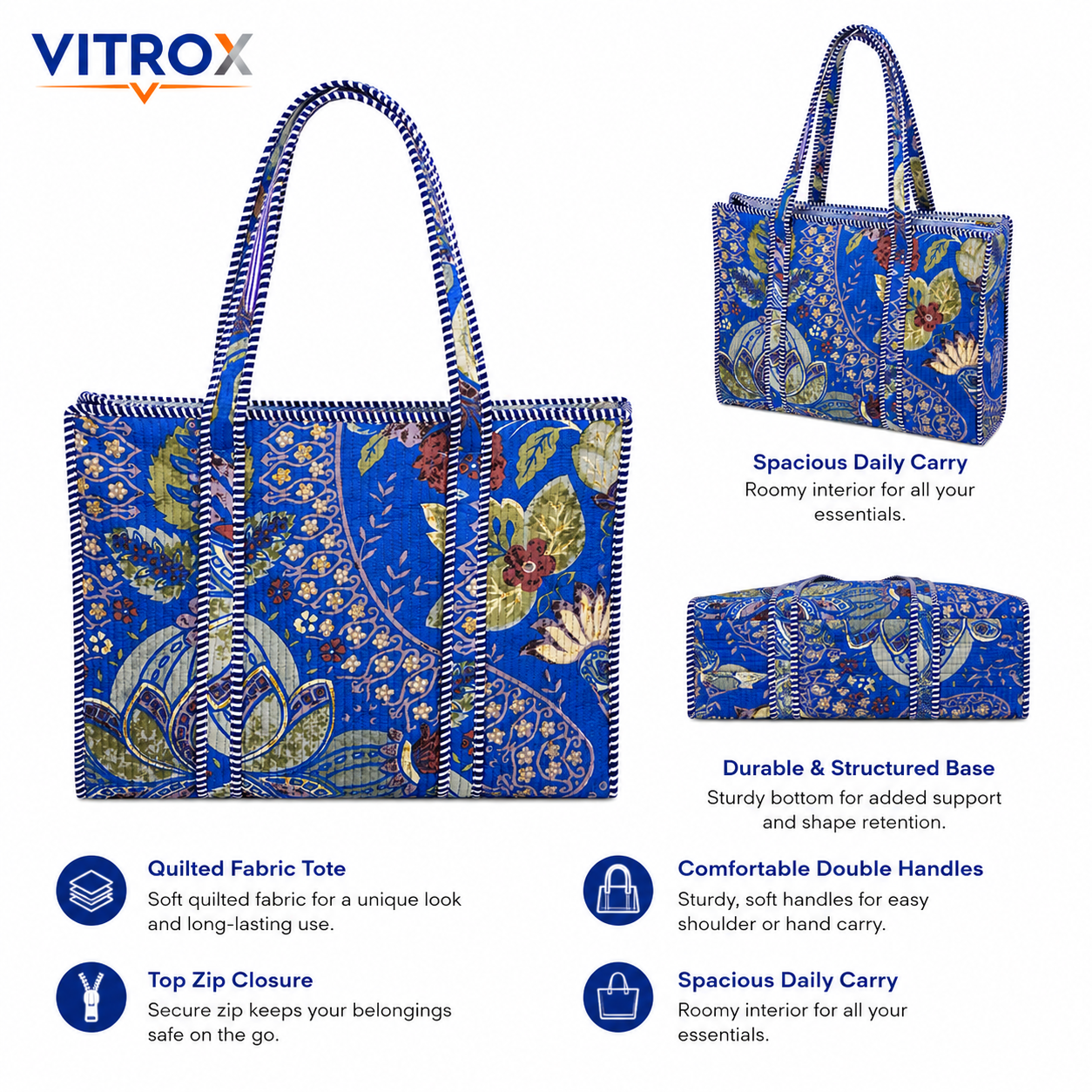 Women’s Quilted Tote Bag