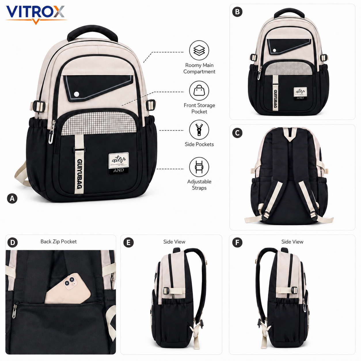 Multi-Pocket School & College Backpack