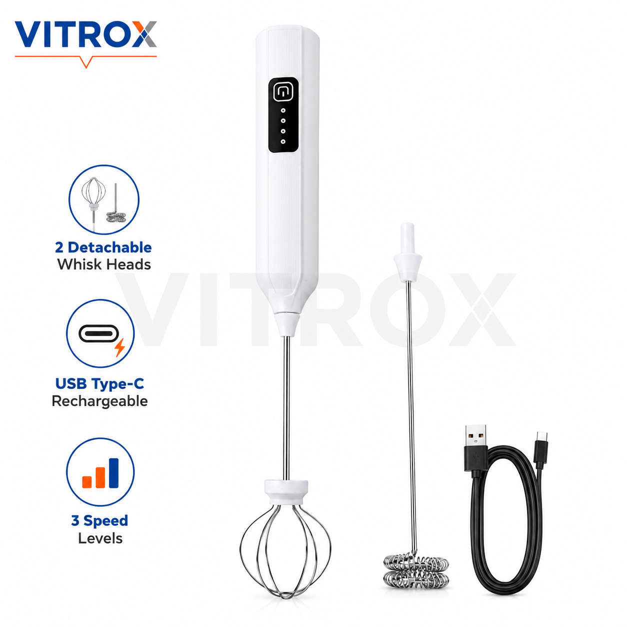 Rechargeable Electric Milk Frother