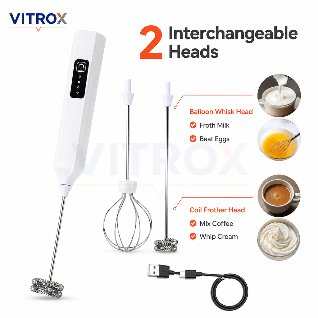 Rechargeable Electric Milk Frother