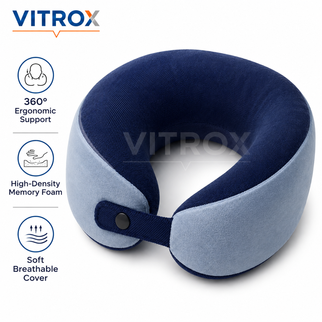 U-Shaped Memory Foam Travel Neck Pillow