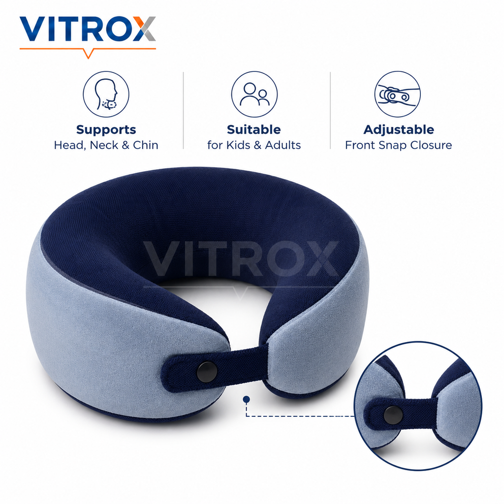 U-Shaped Memory Foam Travel Neck Pillow