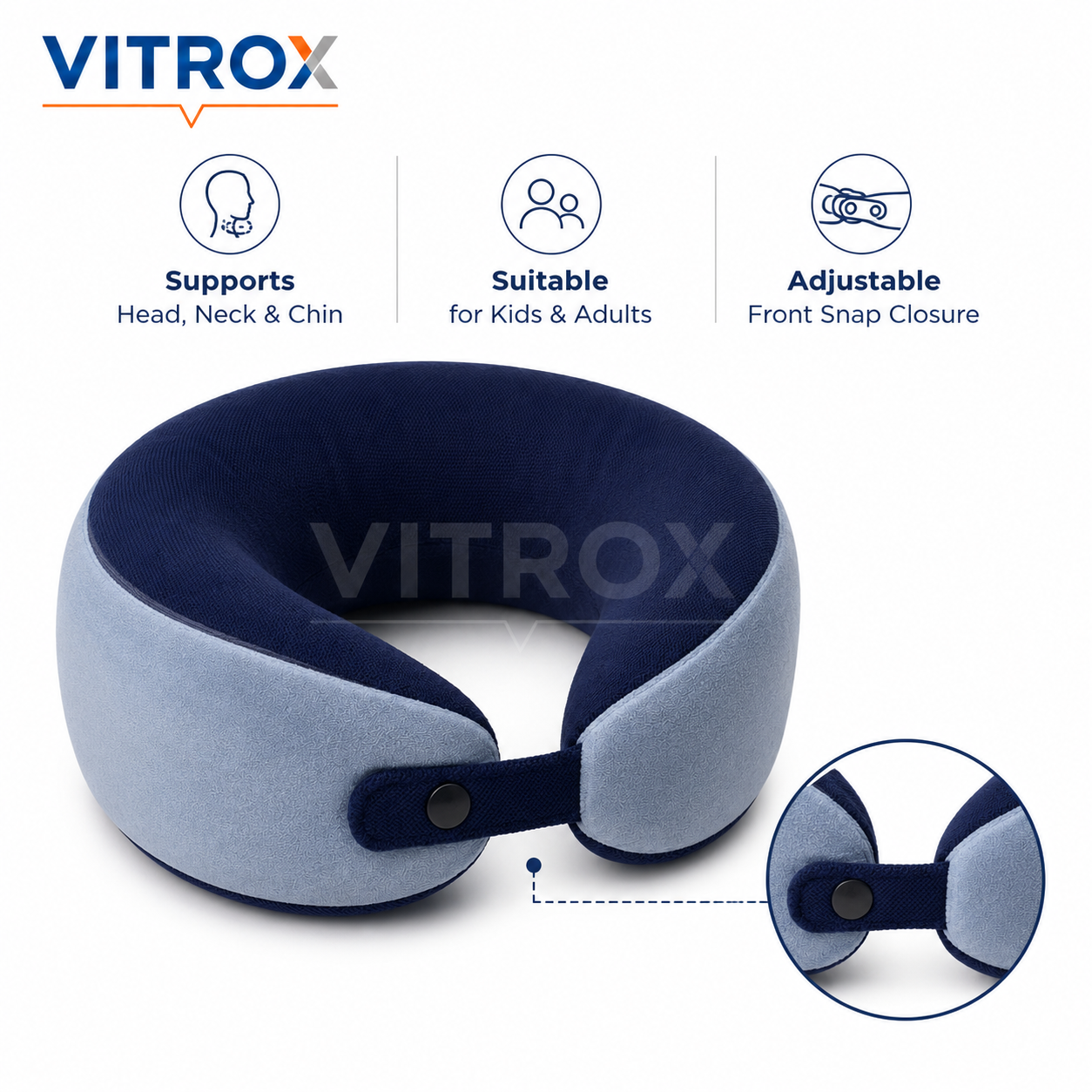 U-Shaped Memory Foam Travel Neck Pillow