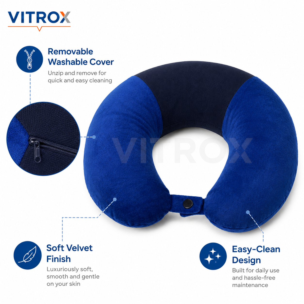 U-Shaped Memory Foam Travel Neck Pillow