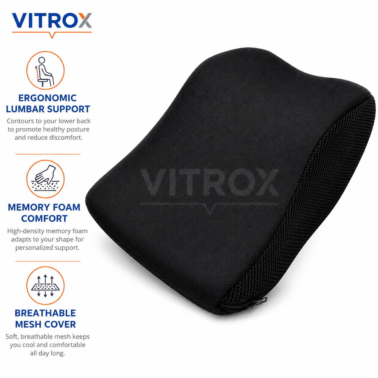 Ergonomic car / chair Support Cushion