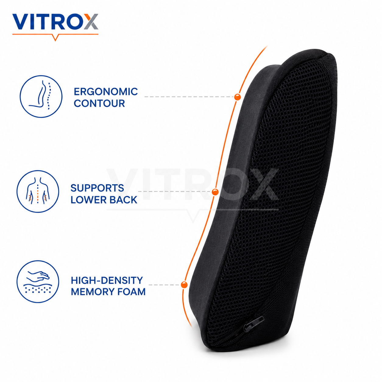 Ergonomic car / chair Support Cushion