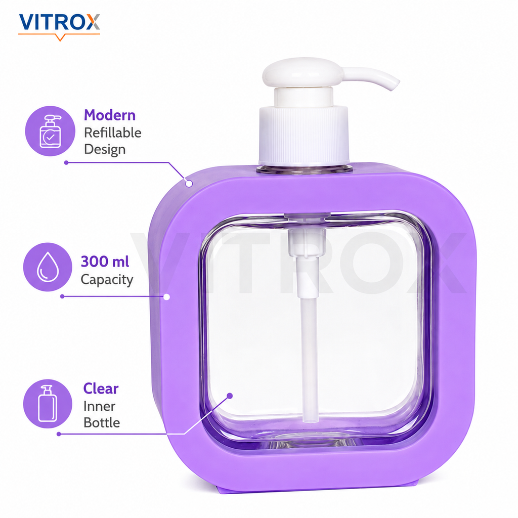 Modern Refillable Liquid Soap Dispenser – 300 ml