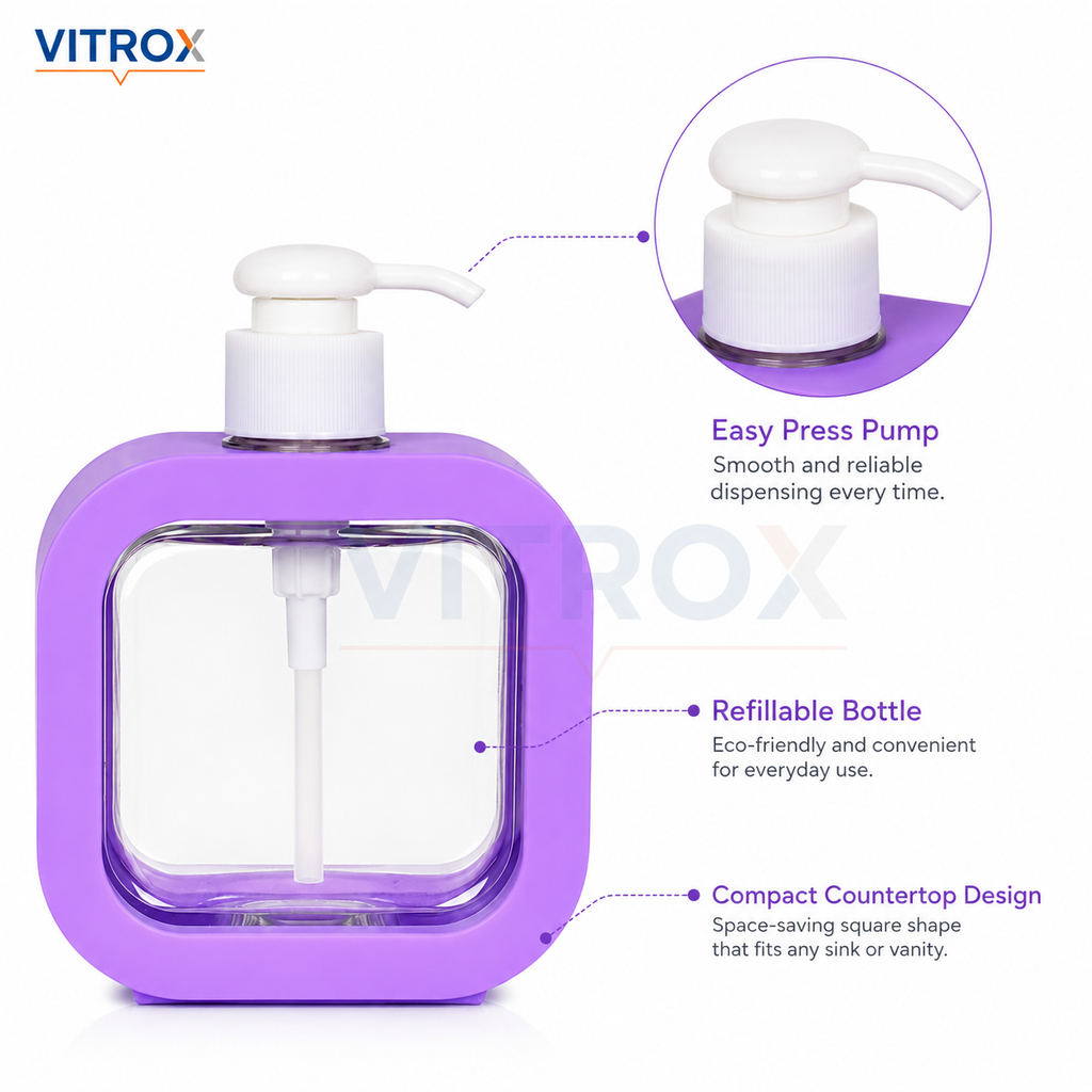 Modern Refillable Liquid Soap Dispenser – 300 ml