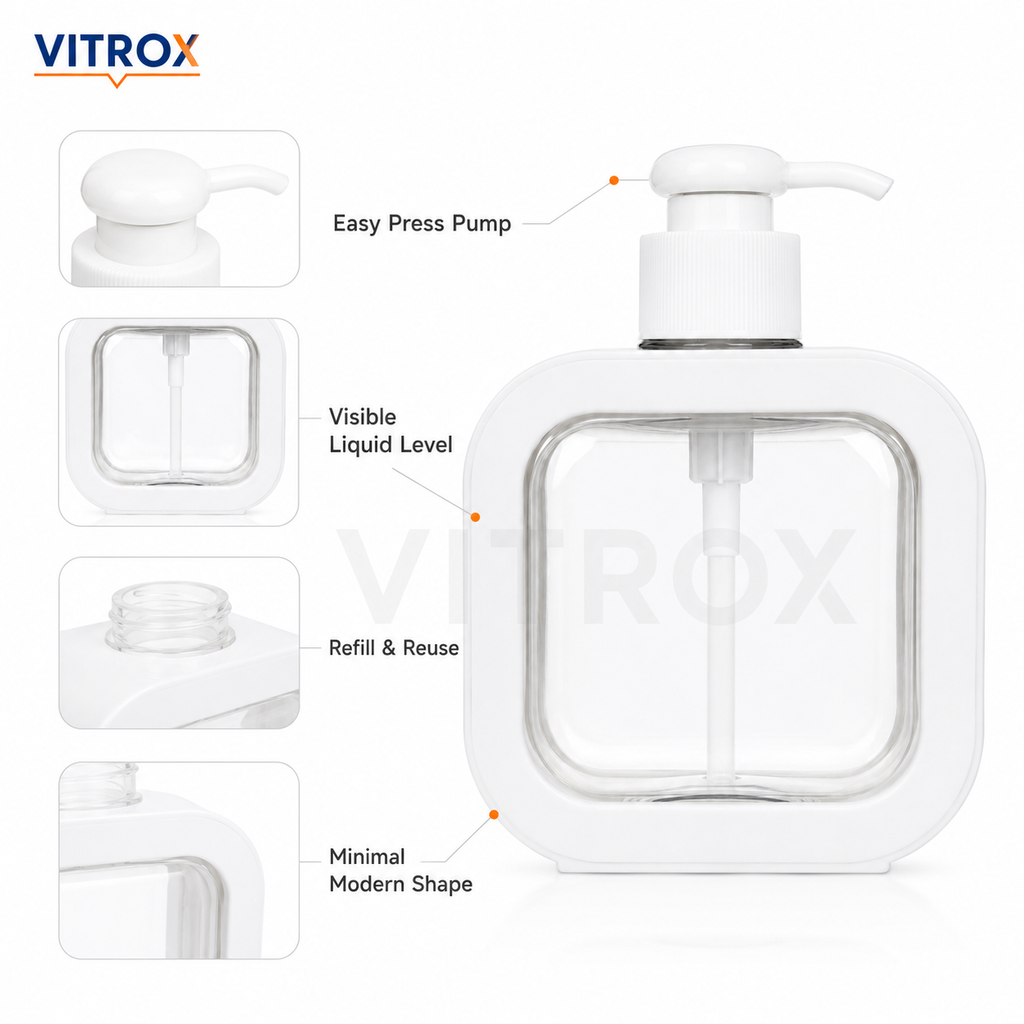 Modern Refillable Liquid Soap Dispenser – 300 ml