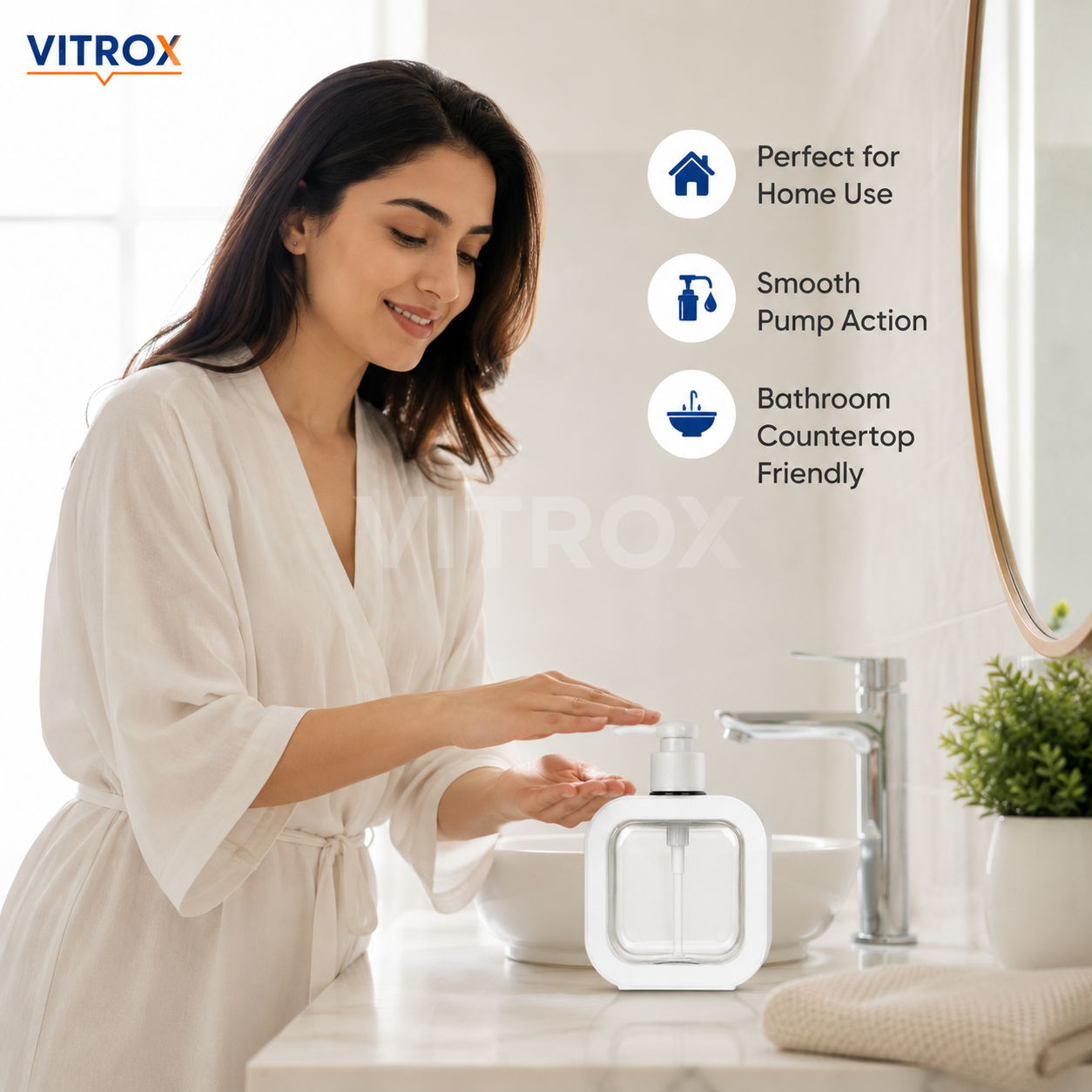 Modern Refillable Liquid Soap Dispenser – 300 ml
