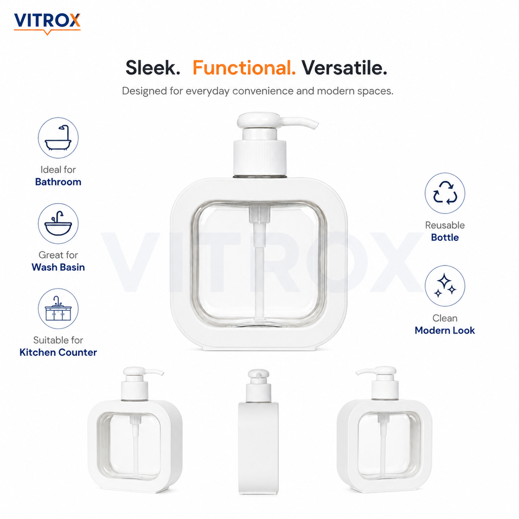 Modern Refillable Liquid Soap Dispenser – 300 ml