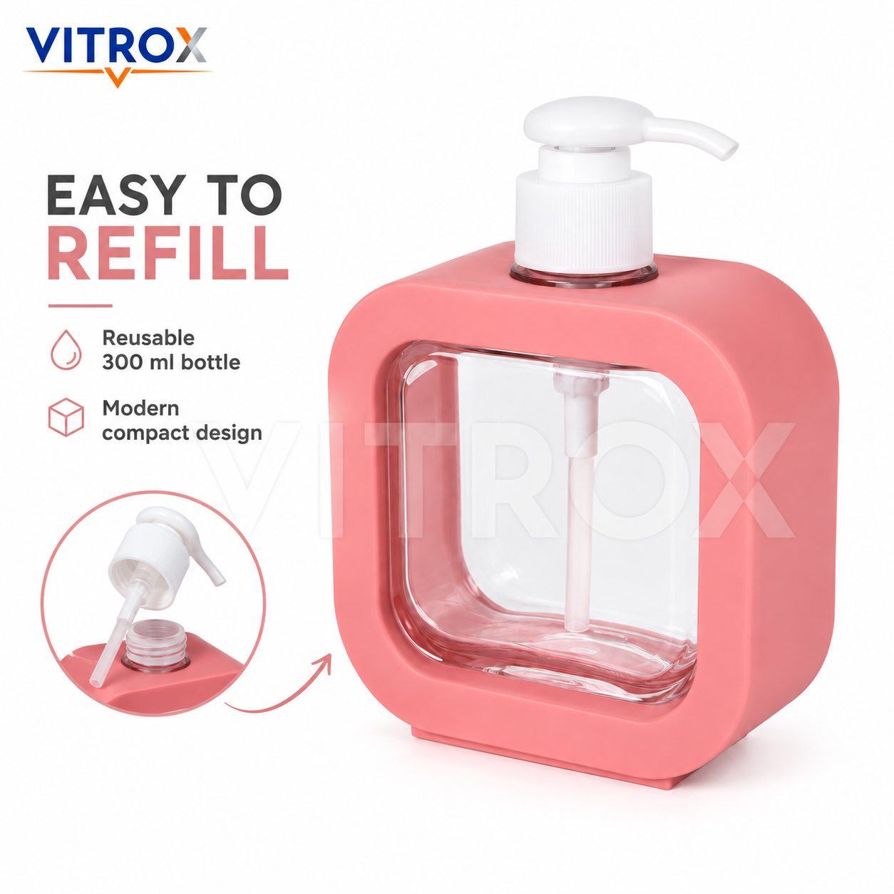 Modern Refillable Liquid Soap Dispenser
