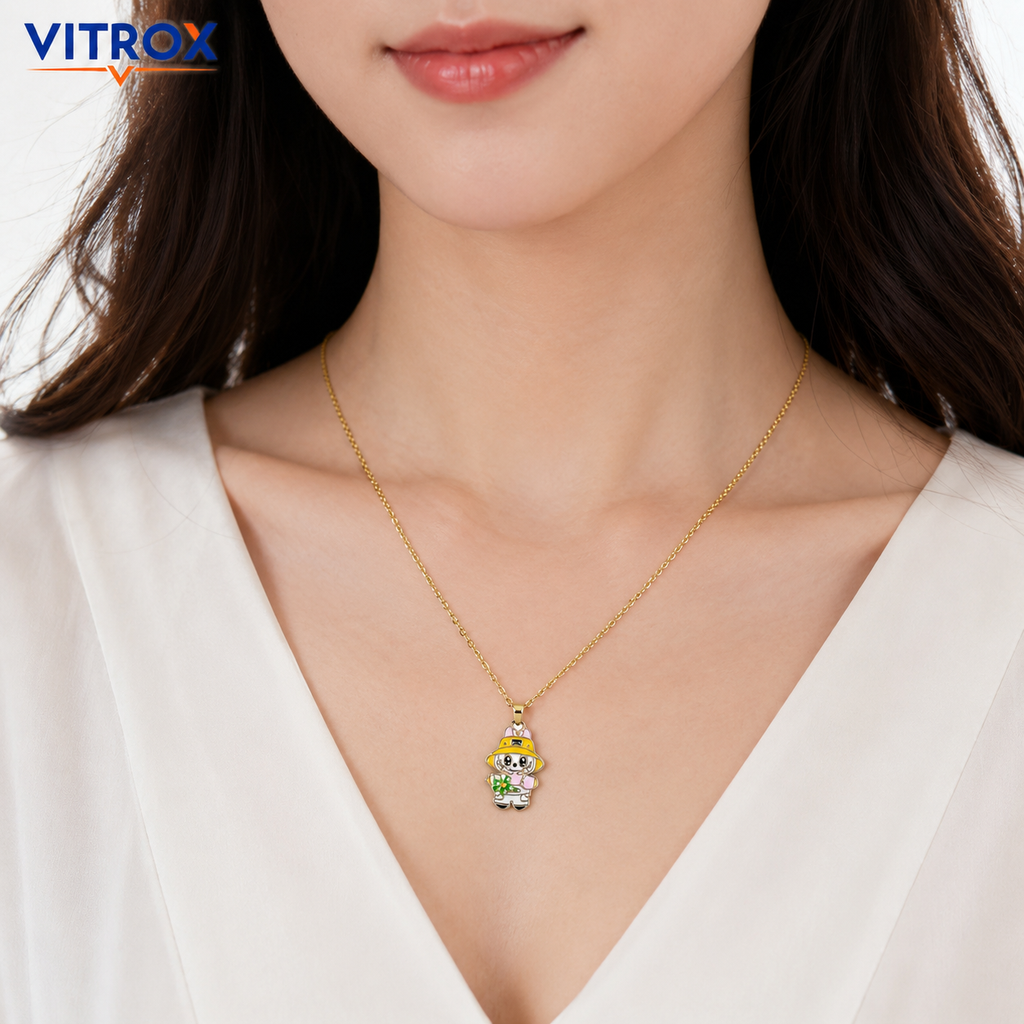 Cute Cartoon Pendant Necklace for Women & Girls