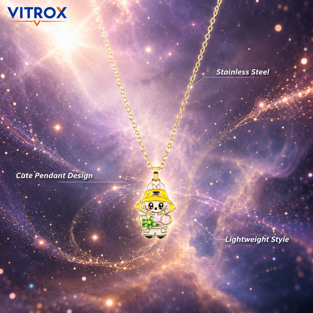 Cute Cartoon Pendant Necklace for Women & Girls