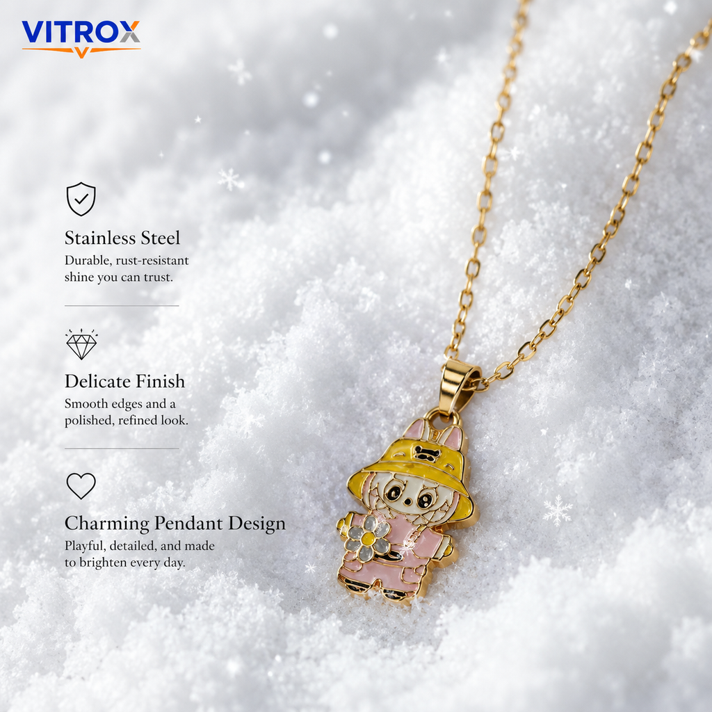 Cute Cartoon Character Pendant Necklace
