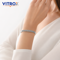 Women’s Greek Key Pavé Bangle Bracelet