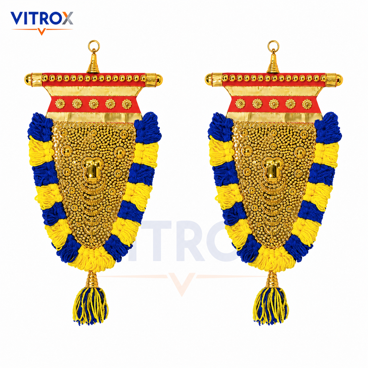 Traditional Handmade Nettipattam Hanging Décor – Double Side Design