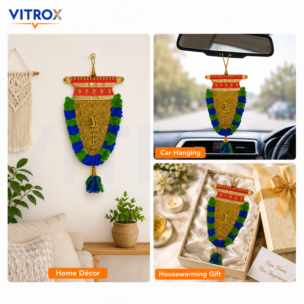 Handmade Traditional Nettipattam Hanging Décor – Double Side Design