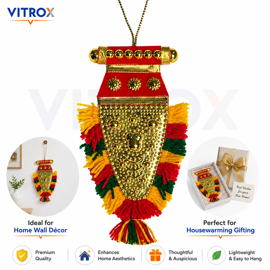 Vitrox Handmade Traditional Nettipattam Hanging Décor – Single Side Design