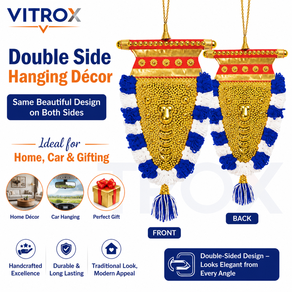 Handmade Double Side Nettipattam Hanging Décor