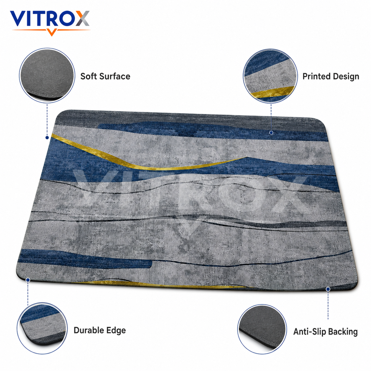 Printed Floor Mat with Anti-Slip Backing
