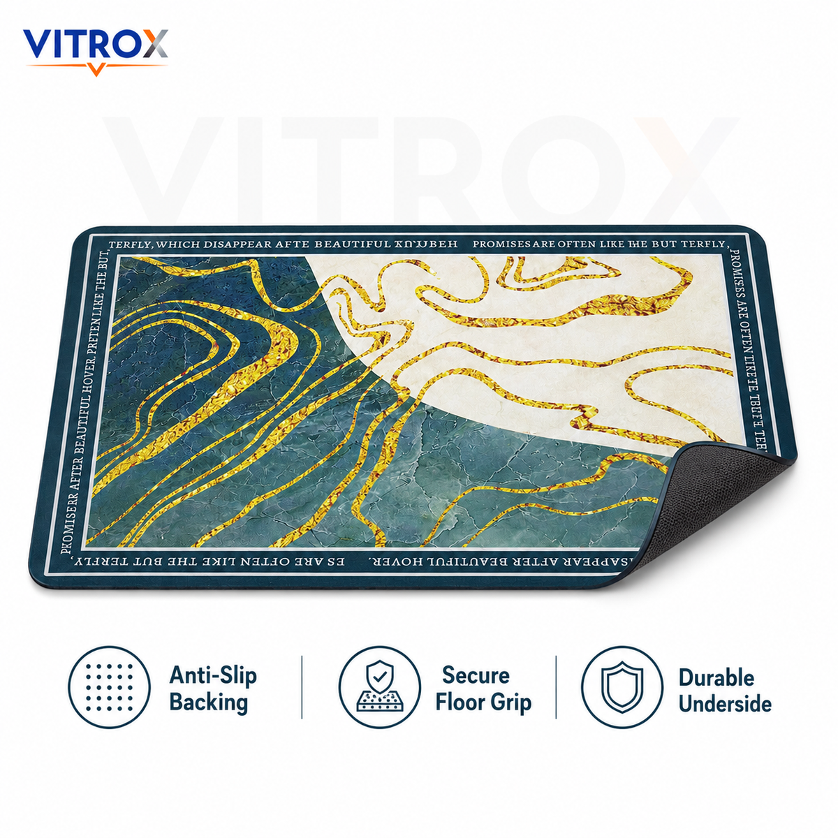 Printed Floor Mat with Anti-Slip Backing