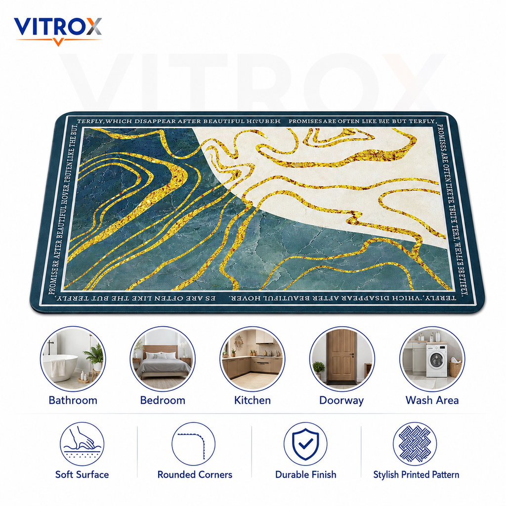 Printed Floor Mat with Anti-Slip Backing